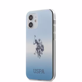 US Polo Assn. Gradient Pattern Collection iPhone 12 mini dėklas telefonui - mėlynas