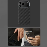 Benks Magnetinis apsauginis Kevlar dėklas su metalo rėmu 600D (0068) skirtas iPhone 17 Air juodas