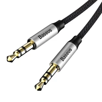 Baseus Yiven Audio Kabelis 3,5 mm male Audio M30 1,5 m sidabro ir juodos spalvos kabelis