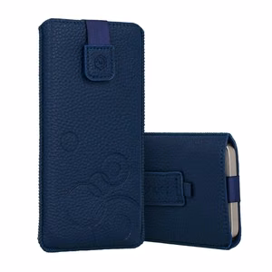 WONDER Deko Pouch Case (Size M) for Iphone 5/Nokia 215 4G/225/5310 2020 navy
