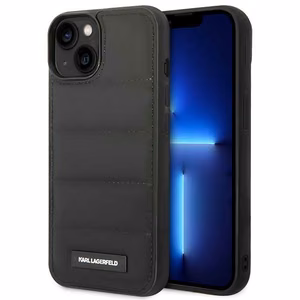 Karl Lagerfeld Puffy Elongated Logo чехол iPhone 14 - чёрный