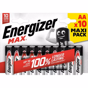 Energizer Max AA LR6 batteries, 10 pcs, eco