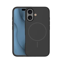 Silikoninis Thin Mag dėklas for iPhone 16 6,1" juodas