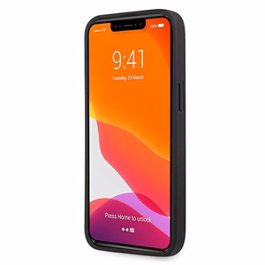 Guess Saffiano dirželis dėklas telefonui iPhone 13 Pro Max 6.7" - mėlynas