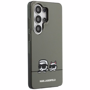 Karl Lagerfeld dėklas IML Peekaboo Karl ir Choupette MagSafe skirtas Samsung Galaxy S26 Ultra juodas