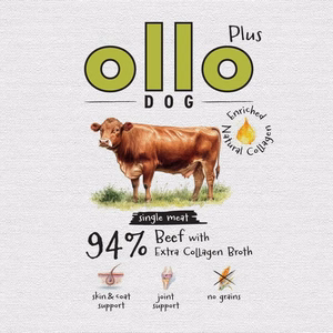 Ollo Plus Collagen Beef – wet dog food with beef and collagen, 400 g