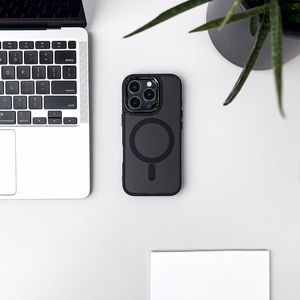 Magnetinė kolekcija Magnetinis iPhone 16 Pro dėklas - juodas