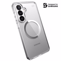 Speck Presidio Perfect-Clear Magnet - Samsung Galaxy S26+ MagSafe dėklas (Clear/Clear/sidabrinis)