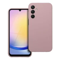Silikoninis 2mm dėklas telefonui SAMSUNG A25 5G smėlio rožinis