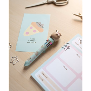 Pusheen Foodie Collection 10 spalvų automatinis tušinukas su 3D figūrėle