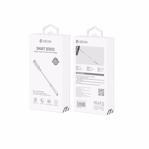 Devia adapteris EC608 USB-C - 3,5 mm lizdas baltas