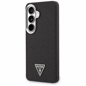 Guess dėklas Fixed Glitter Triangle MagSafe skirtas Samsung Galaxy S26 Plus juodas
