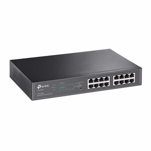 TP-Link TL-SG1016PE tinklo komutatorius Valdomas L2 Gigabit Ethernet (10/100/1000) Maitinimas per Eternetą (PoE) Juoda