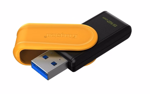 Kingston Technology DataTraveler 512GB nešiojamas USB 3.2 Gen 1 Exodia S (juodas/geltonas)