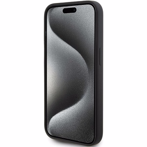 Karl Lagerfeld silikoninis dėklas Karl Script iPhone 15 Pro - juodas