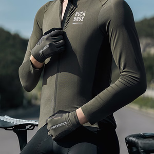 Rockbros cycling gloves spring/summer/autumn, full, size: XXL - green