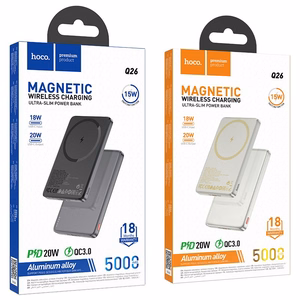 Išorinė baterija suderinama su MagSafe Hoco 5000 mAh QC PD 2A 20W Q26 oranžinė
