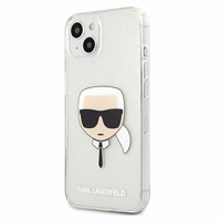 Karl Lagerfeld Glitter Karl's Dėklas telefonui iPhone 13 mini - sidabriškas