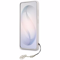 Guess dėklas 4G Classic Logo Charm MagSafe for Samsung Galaxy S26 rožinis