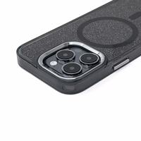 "Samsung Galaxy A57" blizgantis dėklas, suderinamas su "MagSafe" - juodas