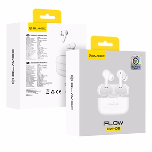 Blavec Bluetooth TWS Ausinės BW-05 Flow (BW05F-W) baltas