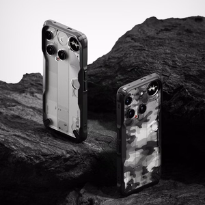 Ringke Fusion X dėklas telefonui Nothing Phone 3 - pilkas ir juodas