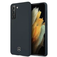 Dėklas telefonui Mercedes Silikoninis Line dėklas Samsung Galaxy S21 mėlynas