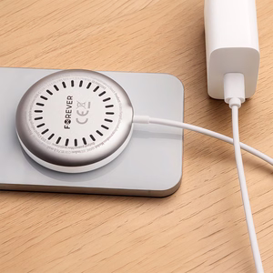 "Forever MAWC-300" magnetinis belaidis įkroviklis Qi2 15W sidabrinis