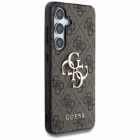 Guess Big 4G Logo Classic Logo dėklas telefonui Samsung Galaxy S25 Plus rudas