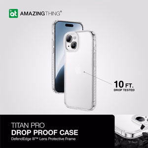 Amazing Thing Titan Pro dėklas 10FT IP156.7TPCL Iphone 15 Plus - skaidrus