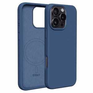 "Etteri" silikoninis dėklas "iPhone 16 Pro 6,3" tamsiai mėlynas