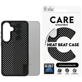 CARE by PanzerGlass Funkcinis Heat Beat dėklas telefonui Samsung Galaxy S25 - Juodas