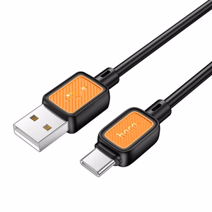 Kabelis USB A į USB C Hoco 3A 1 m X108 juodas
