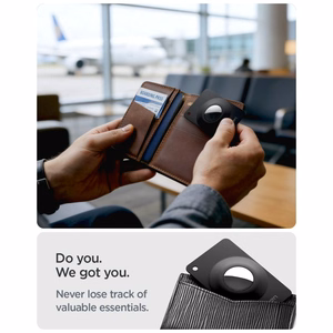 „Spigen AirFit 2“ dėklai, skirti „Apple AirTag 1/2“, 2 vnt. – juodi
