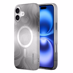 Incase Halo Case dėklas su MagSafe, skirtas iPhone 16 Plus, „Oil Slick Smoke“ spalvos