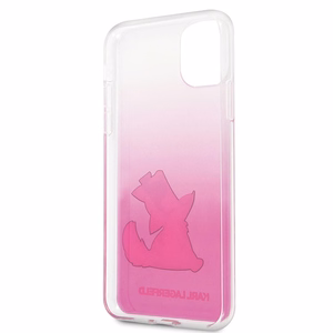 Karl Lagerfeld KLHCN65CFNRCPI iPhone 11 Pro Max kietas dėklas rožinis Choupette Fun