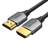 Itin plonas HDMI kabelis "Vention ALEHH" 2 m 4K 60 Hz (pilkas)