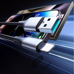 "Joyroom S-A28 Flash Series 3A USB-A - "Lightning" laidas 1 m - juodas