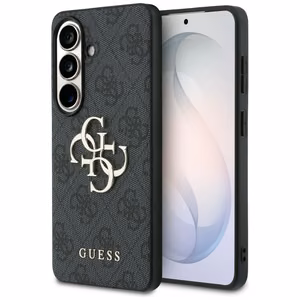 Guess 4G Big Metal Logo чехол для Samsung Galaxy S26 Plus чёрный