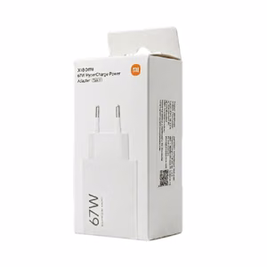 Įkroviklis originalus Xiaomi (BHR9465EU) 67W USB-A baltas su įpakavimu