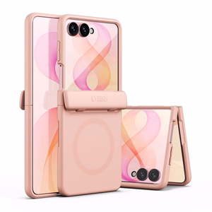 Tech-Protect Kevlar Aura dėklas, skirtas Samsung Galaxy Z Flip 8, suderinamas su MagSafe – rožinis