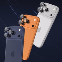 Benks grūdintas stiklas DR Sapphire Lens Protector kamerai iPhone 17 Pro/17 Pro Max (3 lęšiai) mėlynas