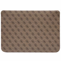 Guess 4G raštuotas dryžuotas 14" nešiojamojo kompiuterio dėklas - rudas
