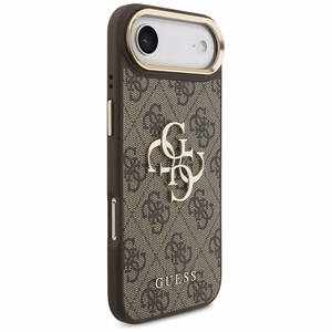 GUESS dėklas telefonui IPHONE 17 Air (PU W/ Big 4G Classic Logo) auksinis ir rudas