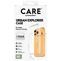 CARE by PanzerGlass Flagship Urban Explorer Magnetinis dėklas telefonui iPhone 17 Pro Max su baltu MagSafe - skaidrus