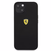 Ferrari FESSIHCP13SBK iPhone 13 mini 5.4" juodas/juodas kietas dėklas silikoninis