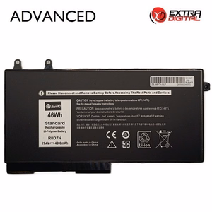 Nešiojamo kompiuterio baterija DELL R8D7N, 4000mAh, Extra Digital Advanced
