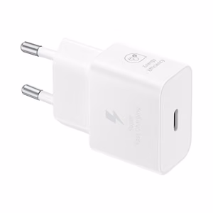 Originalus Samsung EP-T2510NWEGEU USB-C PD 25W GaN sieninis įkroviklis, baltas, blisteris