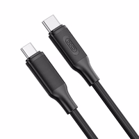 XO kabelis NB-Q265B PD USB-C - USB-C 1,0 m 60 W juodas