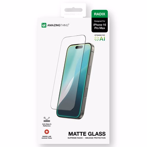 AmazingThing Radix Matte Glass закалённое стекло для iPhone 16 Pro Max